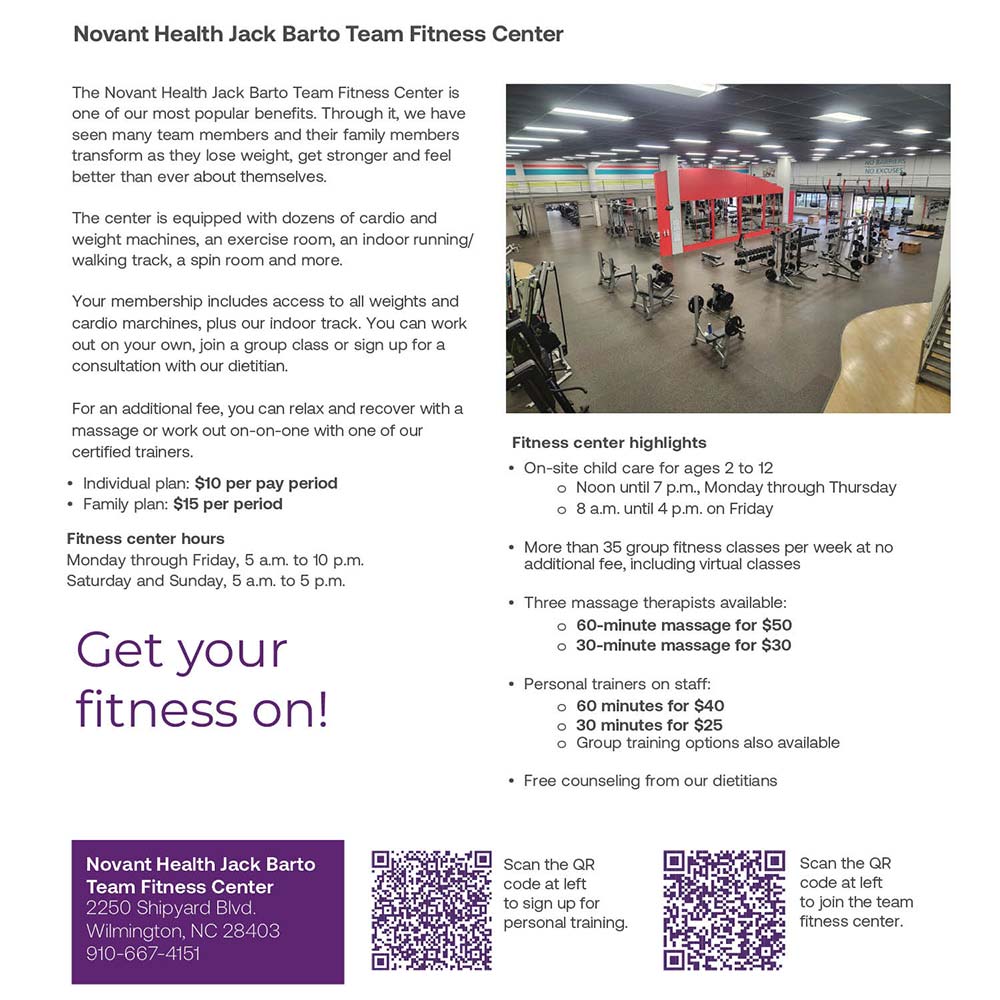 Novant Health Jack Barto Fitness Center